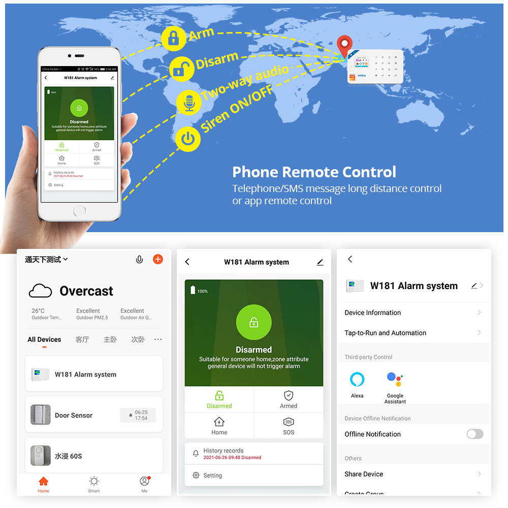 KERUI Activ- Kit de système d' - Sim Gsm Alarm avis et prix