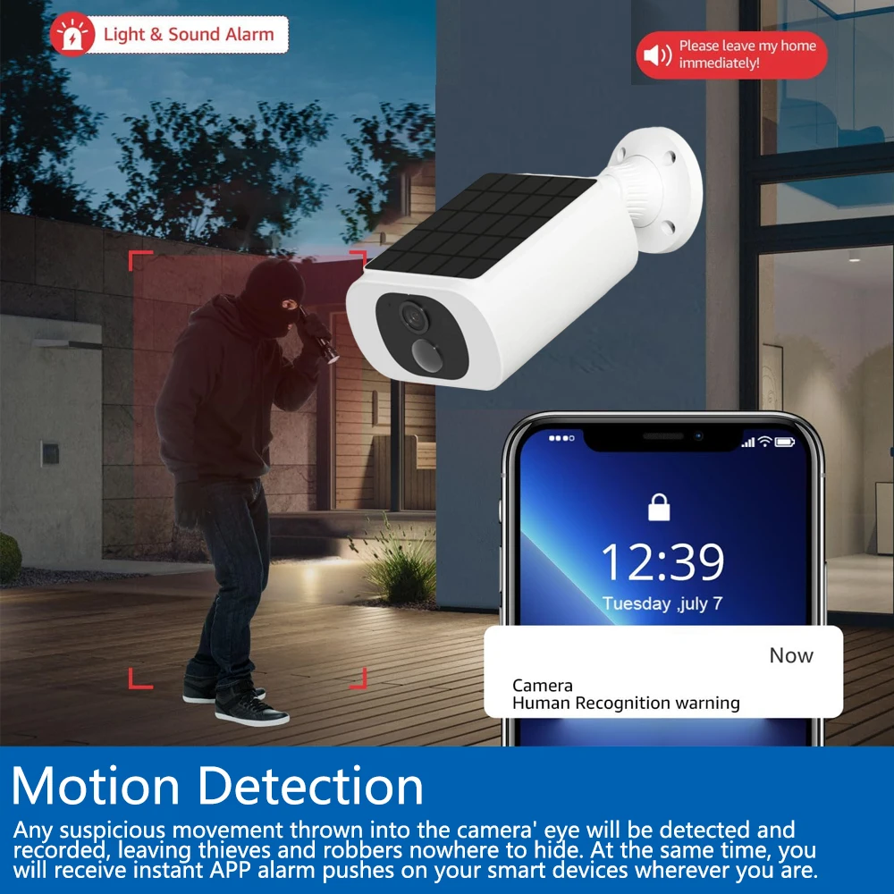 Caméra de sécurité solaire Tuy - Home Security Cameras Wireless avis et prix
