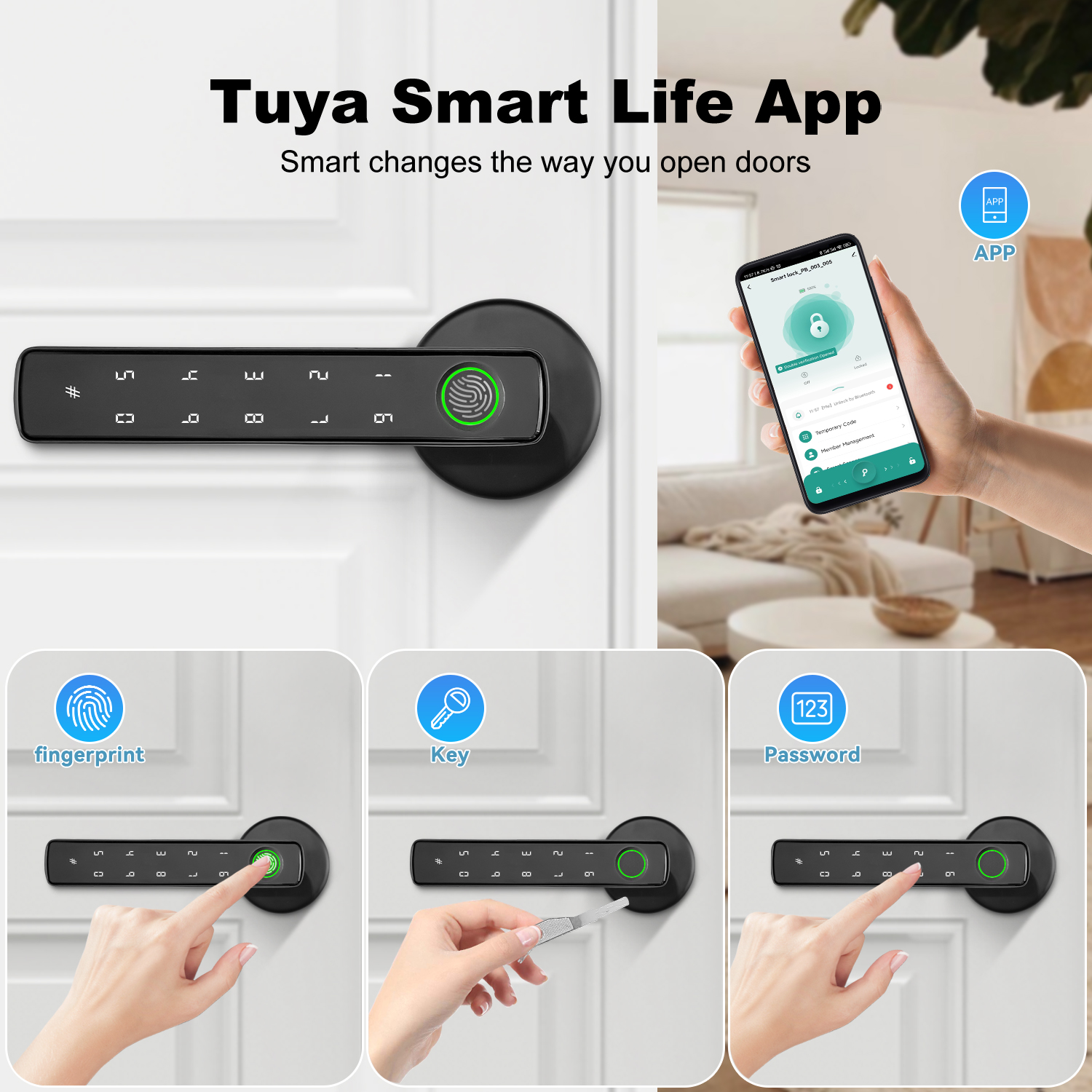 Serrure de porte électronique  - Home Security Lock System avis et prix