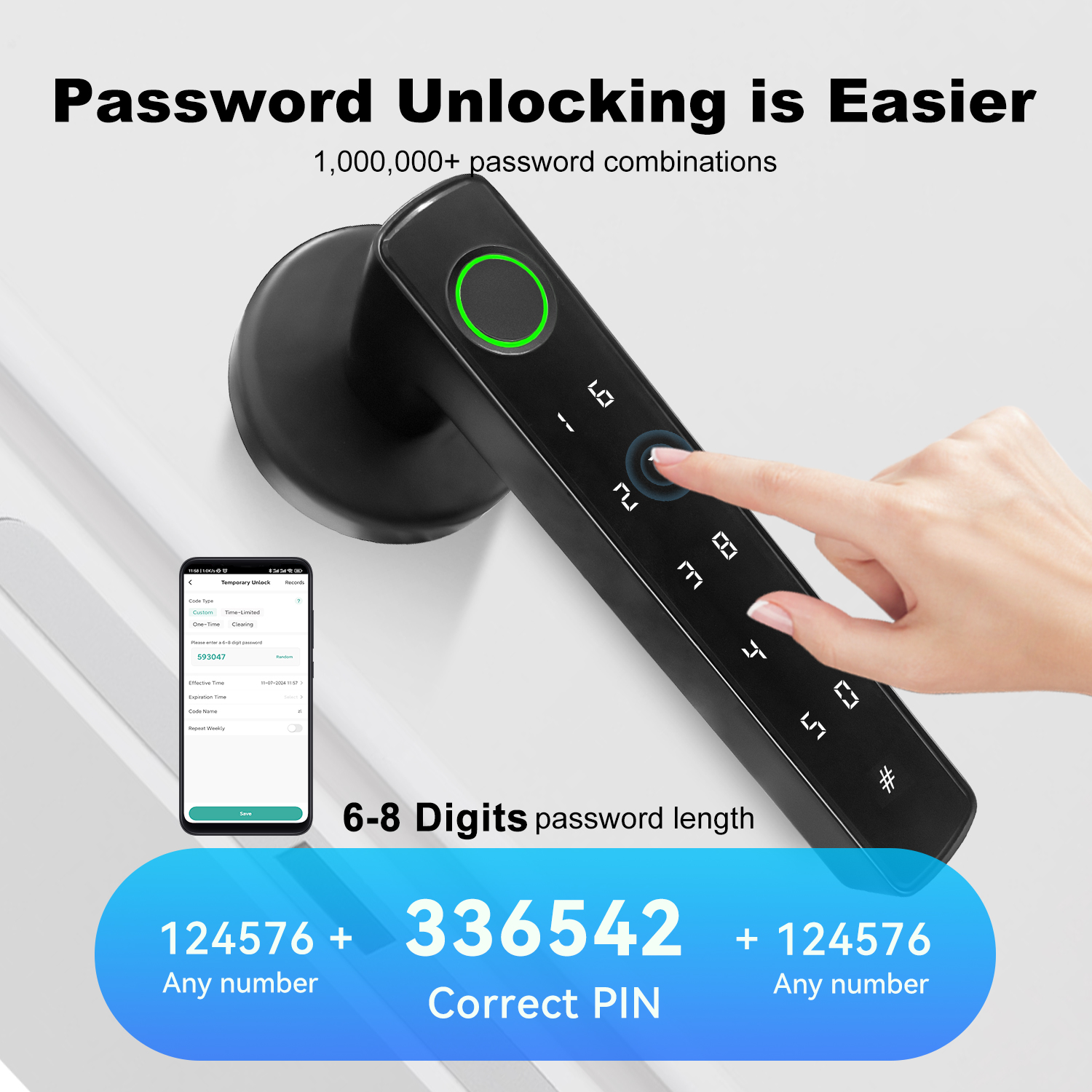 Serrure de porte électronique  - Home Security Lock System avis et prix