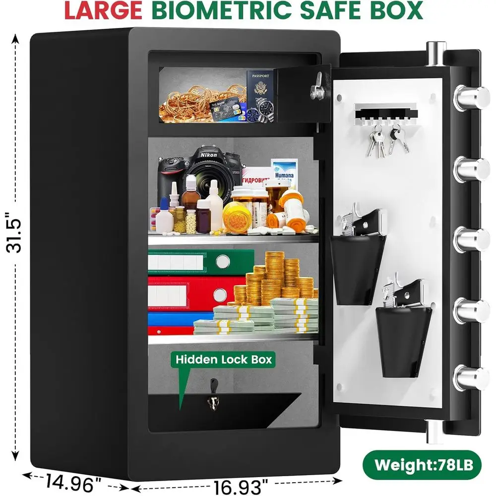 Coffre-fort biométrique robust - Safe Box Digital avis et prix