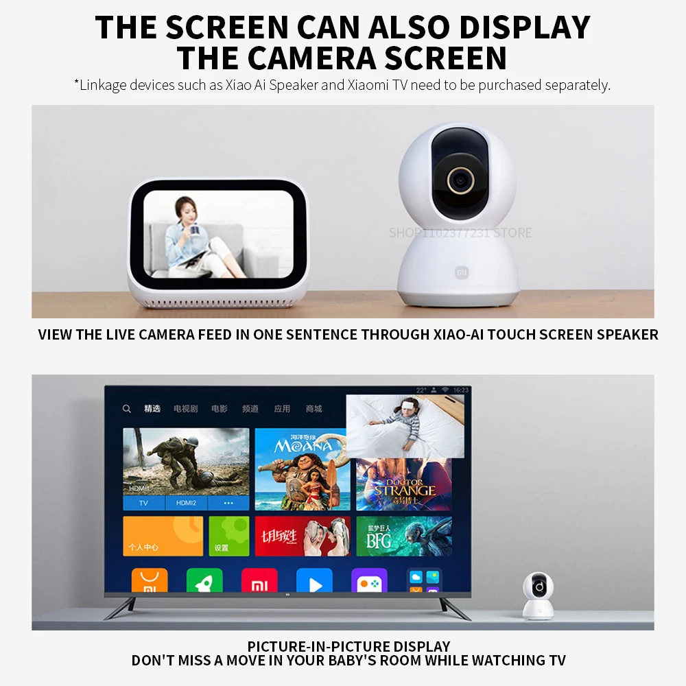Caméra Xiaomi 2K PTZ Mi Smart  - Home Security Camera 360 Xiaomi avis et prix