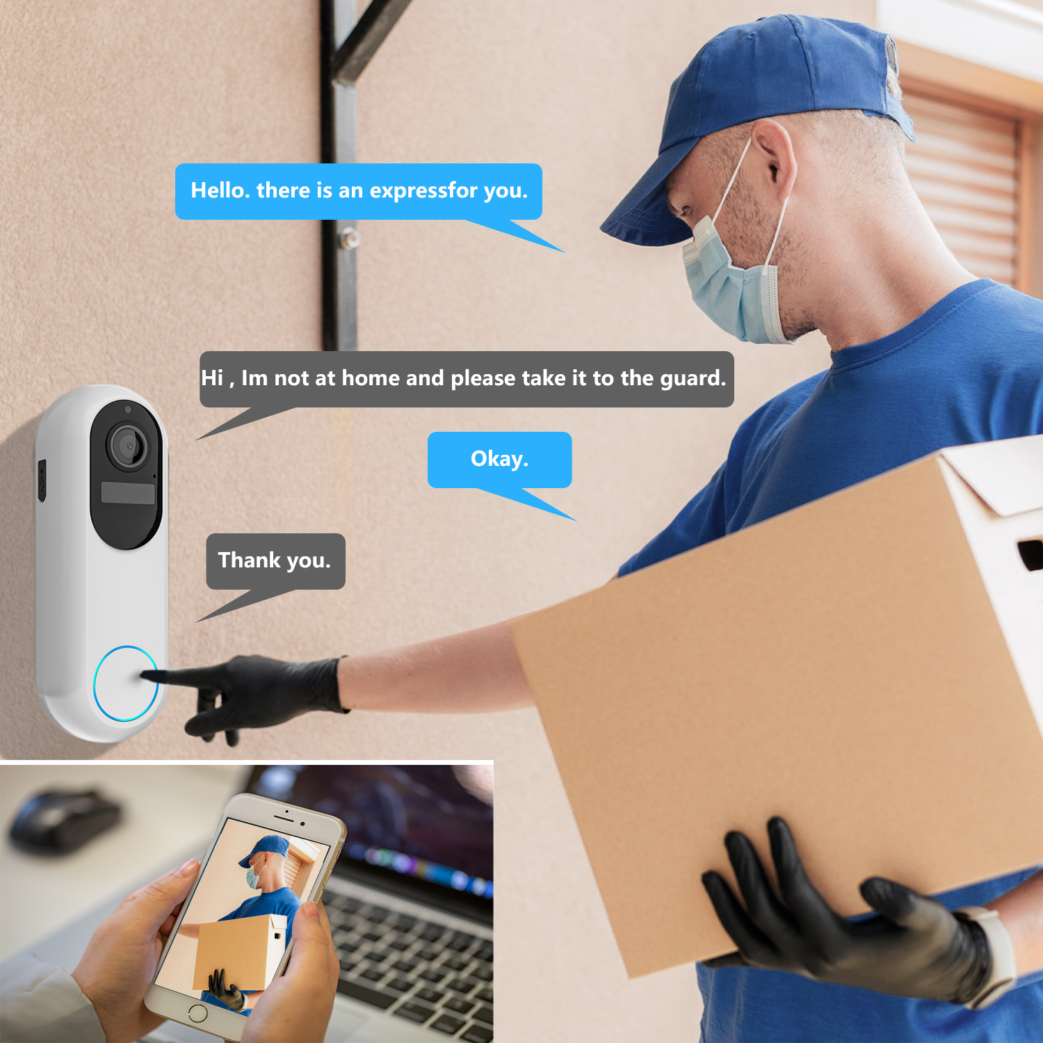 Tuya – sonnette vidéo intellig - Home Security Google Camera avis et prix