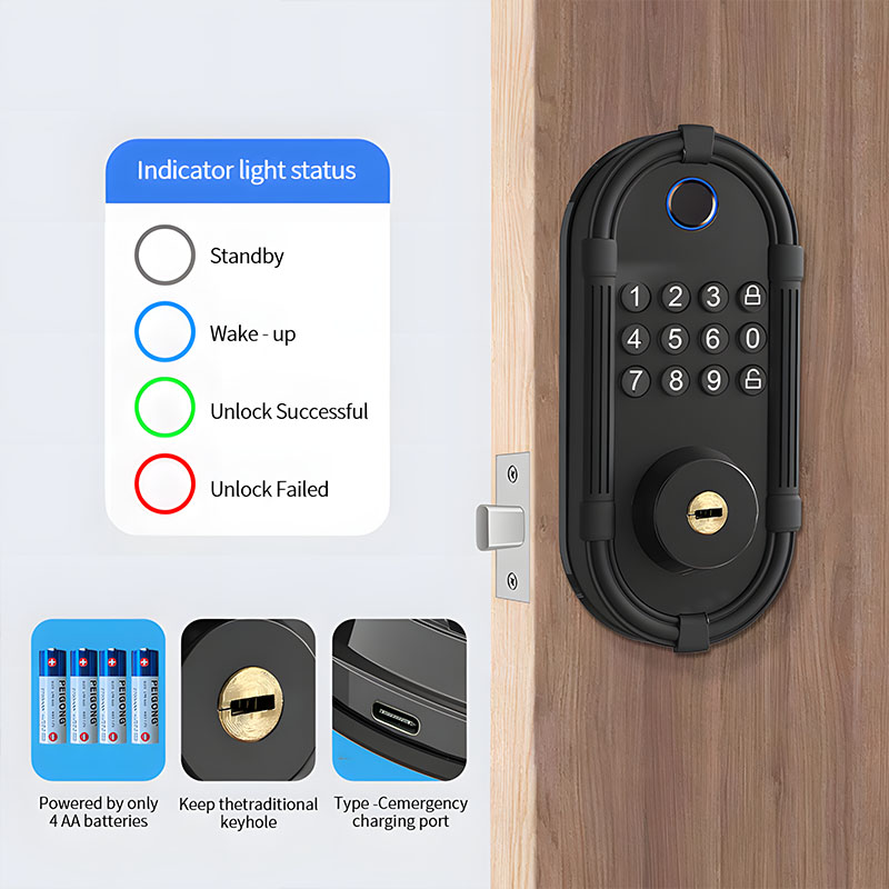 Serrure de porte intelligente  - Home Security Lock System avis et prix